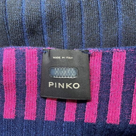 PINKO "Francese" Colorblock Mini Dress - Picture 7 of 9